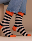 STRIPY ORANGE (2 PAIRS)