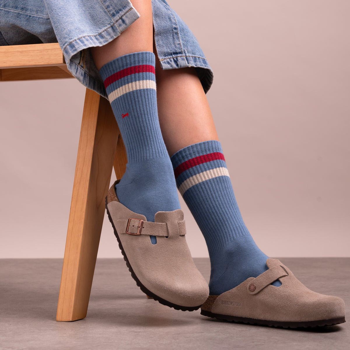 RETRO BLUE – Snug Socks Co.