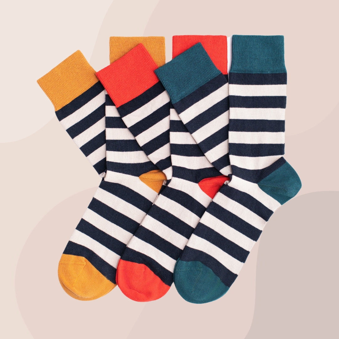 STRIPY BUNDLE-1 (3 PAIRS) – Snug Socks Co.